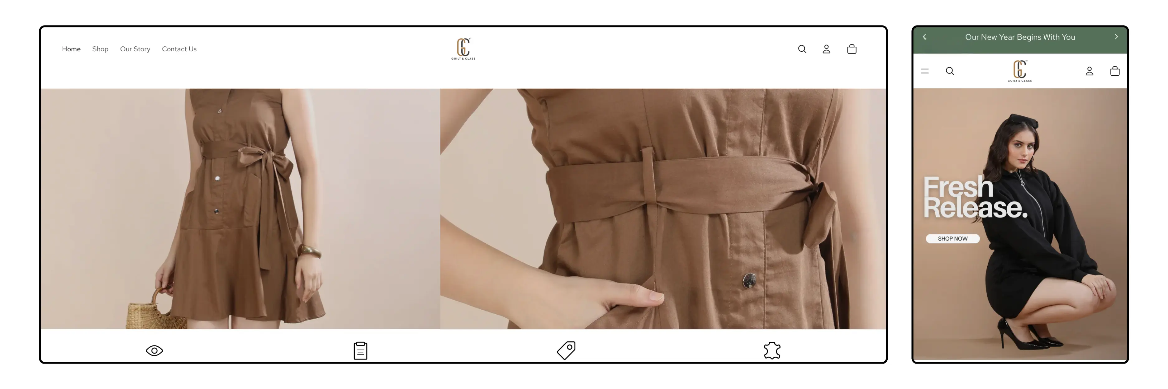 Guilt & Class Website screenshot